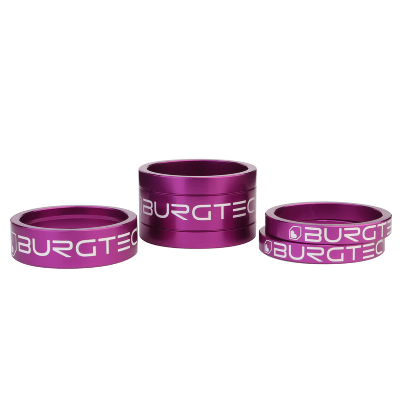 Load image into Gallery viewer, Burgtec Stem Spacer Kit -  (5mm x 2, 10mm, 20mm)
