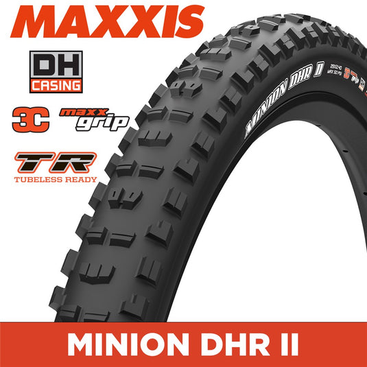 Maxxis Tyre - Minion DHR2 - 29.5 x 2.50" - NEW DH Casing - 3CG - TR