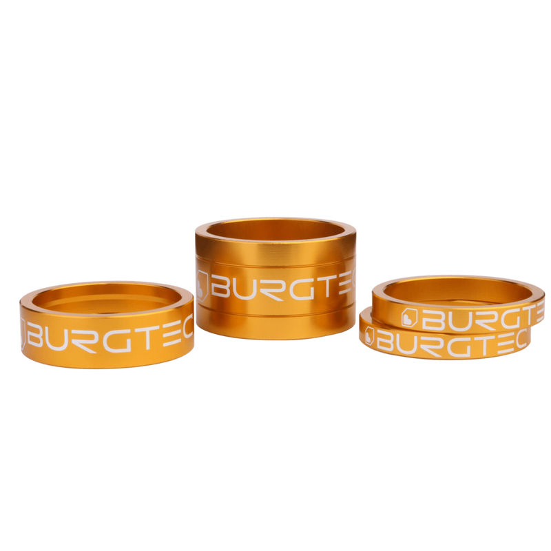 Load image into Gallery viewer, Burgtec Stem Spacer Kit -  (5mm x 2, 10mm, 20mm)
