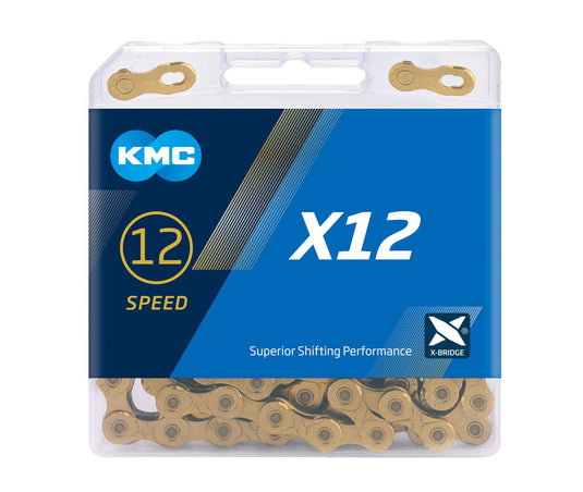 KMC Chain - X12 - 12spd 126L - Titanium Nitride Gold