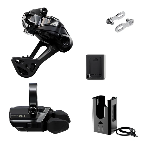 Shimano Deore XT M8250 Di2 Long Cage Drivetrain Upgrade Kit 12 Speed - Band Clamp