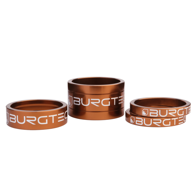 Load image into Gallery viewer, Burgtec Stem Spacer Kit -  (5mm x 2, 10mm, 20mm)
