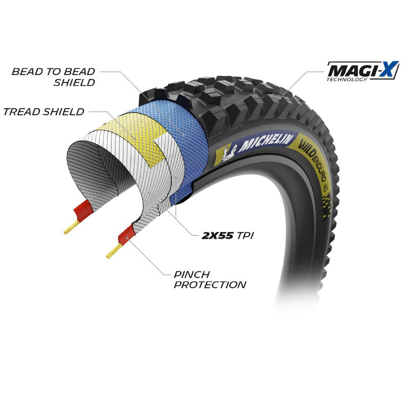 Load image into Gallery viewer, Michelin Tyre - Wild Enduro MH - 27.5" x 2.50" - Racing line
