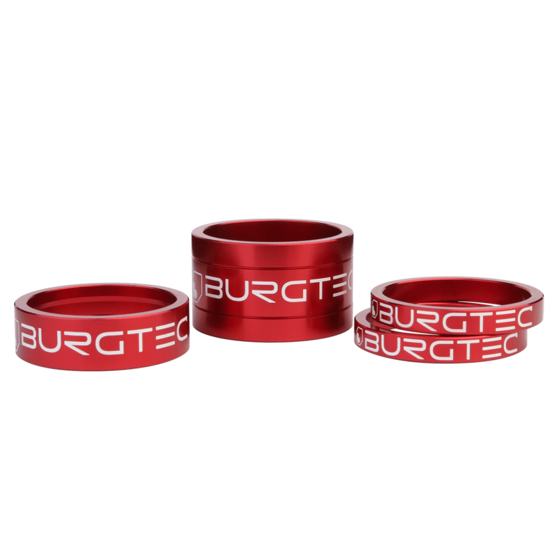 Load image into Gallery viewer, Burgtec Stem Spacer Kit -  (5mm x 2, 10mm, 20mm)
