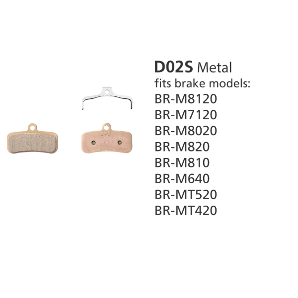 Shimano Brake Pads - D02S - Metal