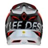 TLD Helmet - D4 MIPS Composite - Qualifier Silver/ Red - XLG/ 2XL - Image 3