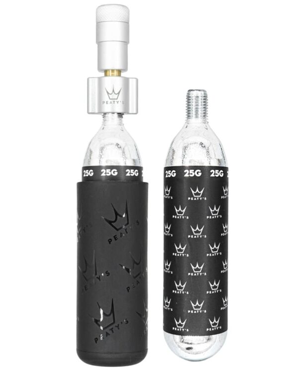 Peaty's Holeshot CO2 Inflator Kit Matt Silver